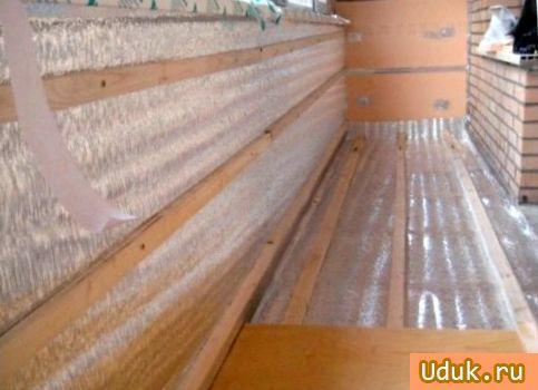 Создание каркаса для отделки балкона вагонкой