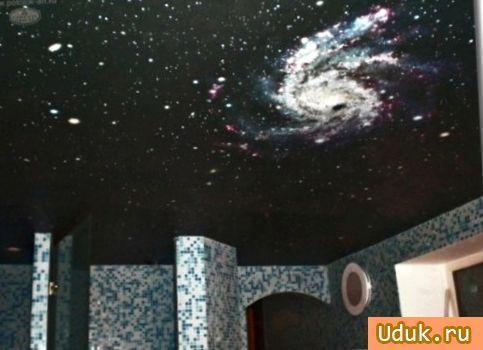 Тканевый натяжной потолок 8